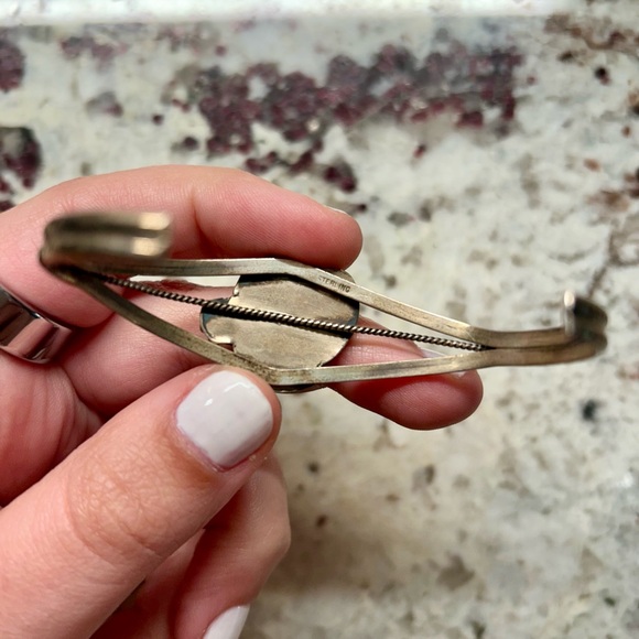 Turquoise and Silver Women's Bracelet - Picture 2 of 3